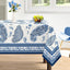 Mantel Cachemira Azul Impermeable Rectangular Diseño Floral 60x104