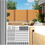 4 Paneles Valla Privacidad 6ft Altura 68" Poste Negro Patio
