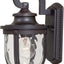 Soporte pared exterior con 1 luz acabado bronce