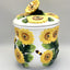 Tarro galletas pintado a mano girasol 3D