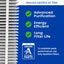 Filtro aire MERV 13 20x25x4 pulg para purificador