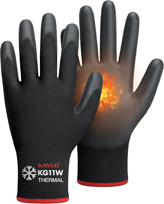 Guantes trabajo invierno 12 pares aislamiento térmico