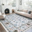 Alfombra lavable estilo boho 9x12pulg sala dormitorio