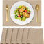 Set 6 manteles individuales tela gruesa doble capa sin arrugas