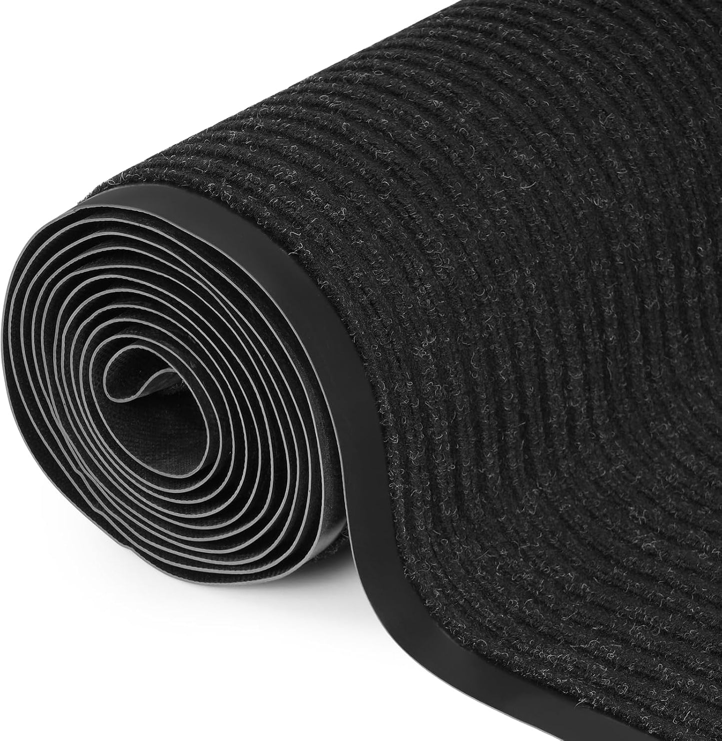 Tapete puerta entrada 3x10ft goma antiderrap negro