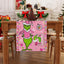 Camino mesa navidad rosa lino 72pulg decoración hogar cocina