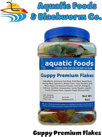 Alimento para Guppy, Endler, tetras y peces nano 6oz