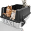 Caja arena acero inox XXXL 28x20.5x14 antifugas