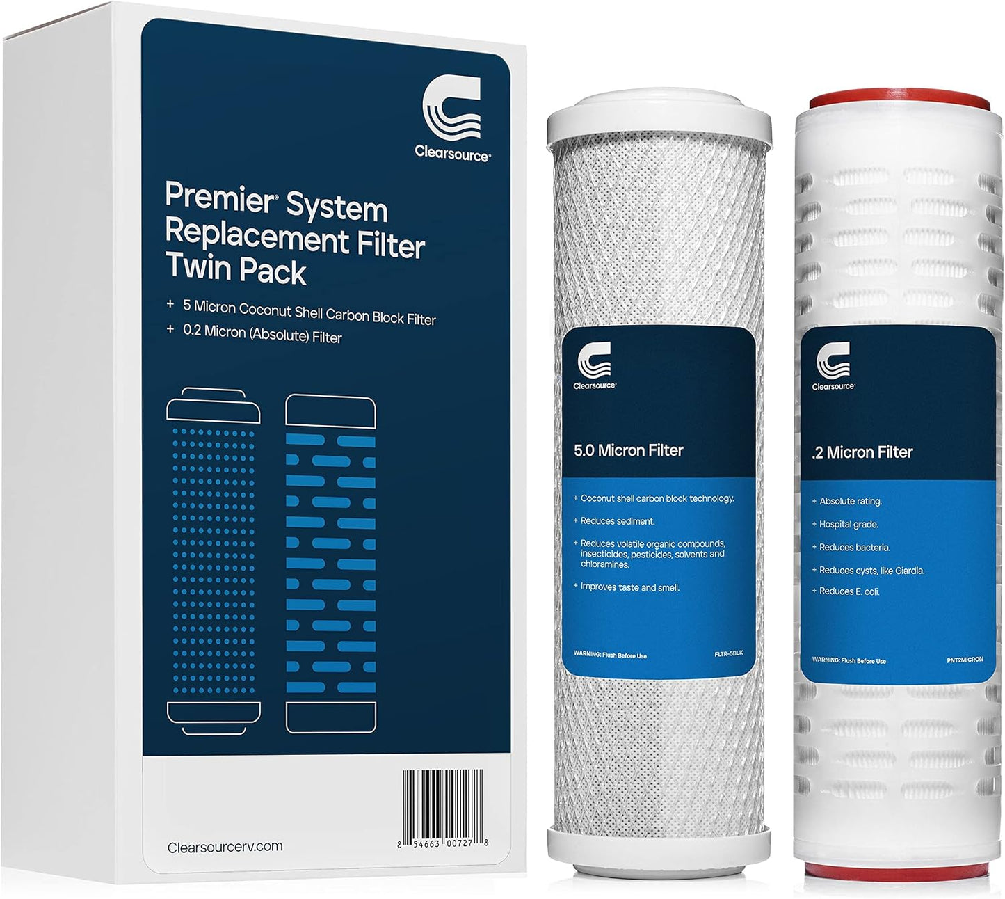 Filtro reemplazo twin pack 0,2 micrones