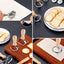 Cortador ravioles con ruedas enrollables y mango madera