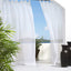 Cortina Sheer Exterior 54x84pulg Blanca