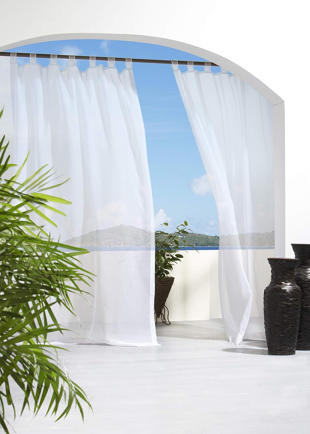 Cortina Sheer Exterior 54x84pulg Blanca