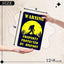 Señal advertencia bigfoot 8x12 estaño regalo