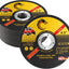 Disco corte 4 1/2 pulg metal acero inox 30 pzas