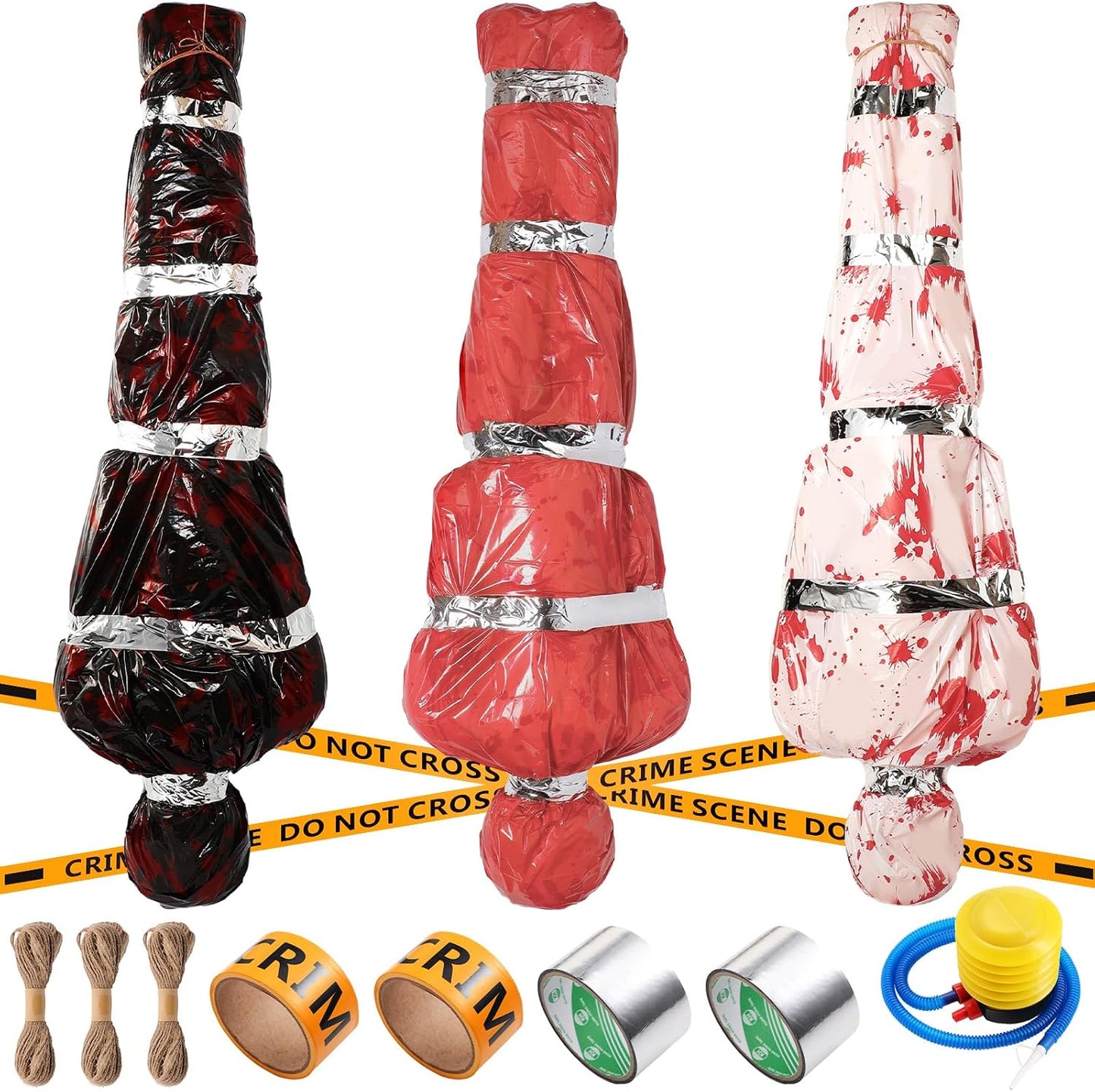Set 3 decoraciones Halloween al aire libre 5ft espeluznante