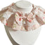 Bandana floral para mascotas con clip pelo rosa