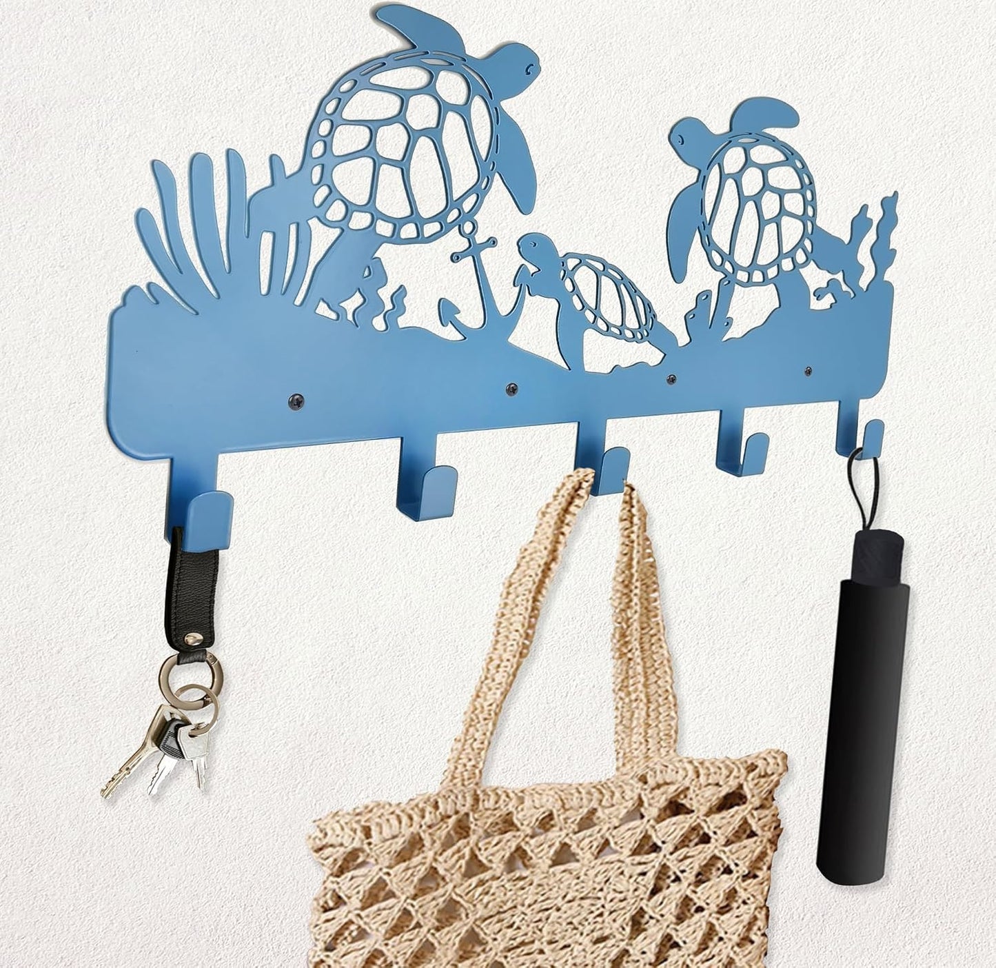 Ganchos para abrigos temática marina decoración hogar