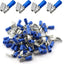 Conectores eléctricos macho hembra 100pzas 16-14ga azul