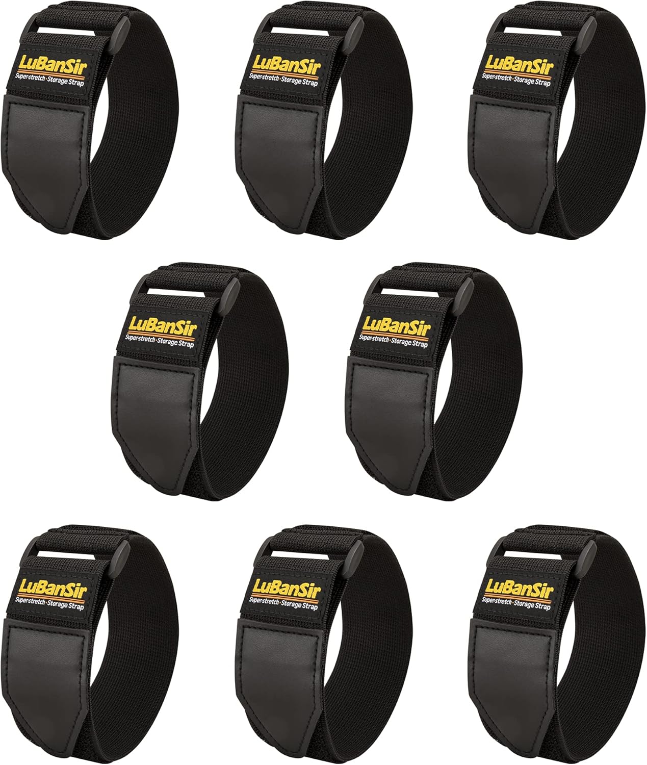 Correas elásticas gancho bucle 12" pack 8