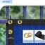 Valla privacidad 5x40pulg UV jardín patio con bridas Azul