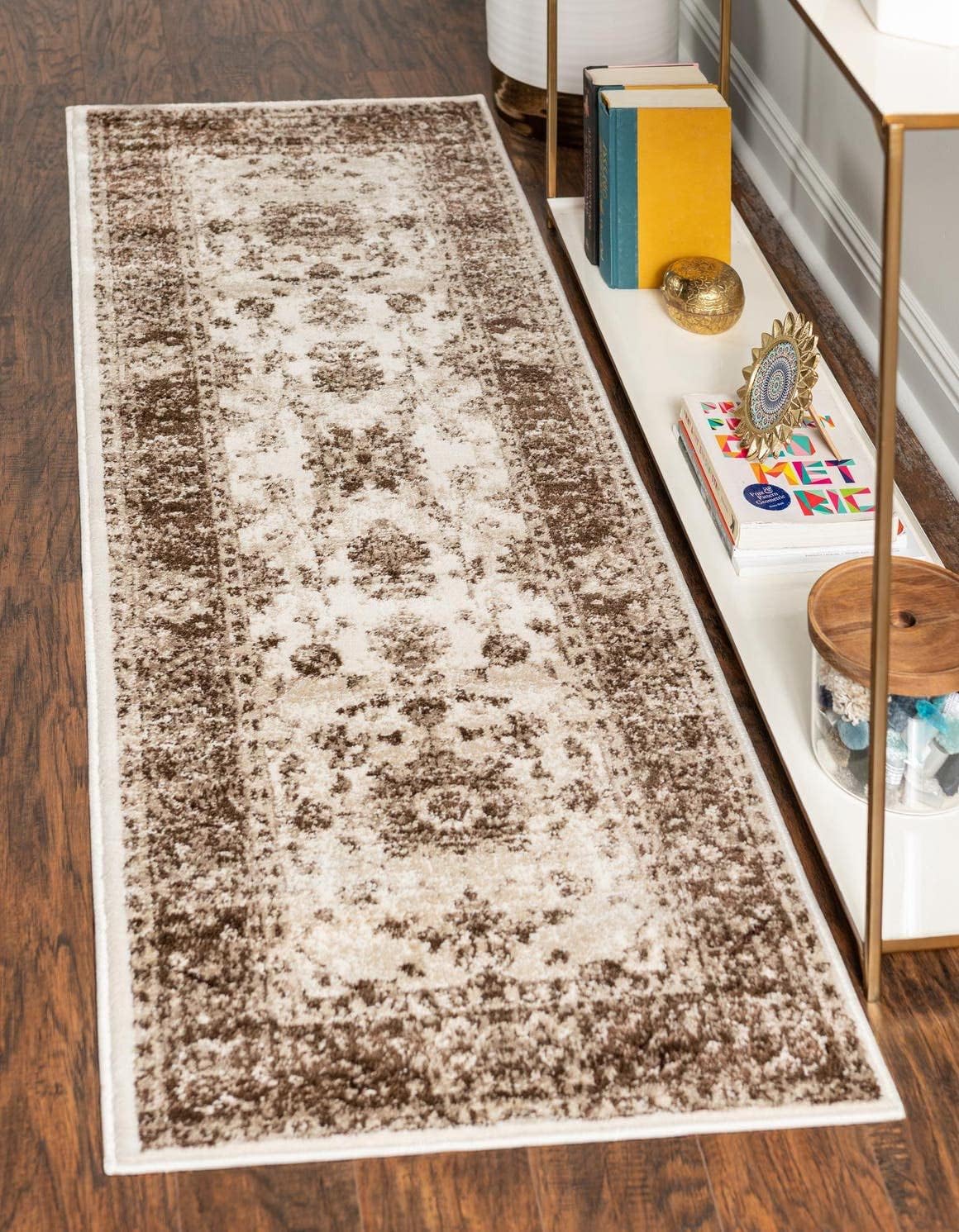 Alfombra área Rushmore Collection 2x5ft 1pulg crema