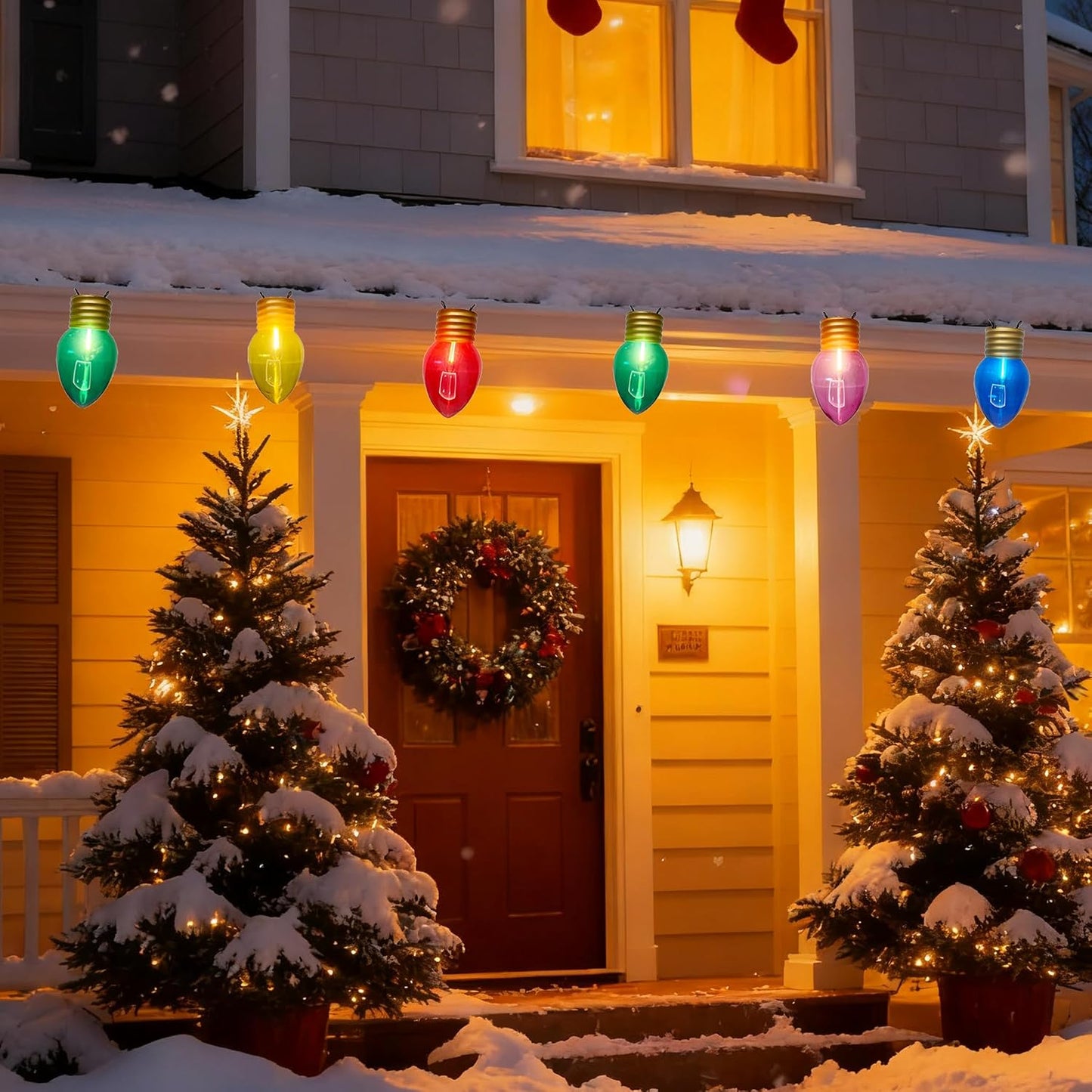 16ft Luces Navidad C7 Multicolor Exteriores Gigantes E12