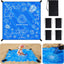 Manta playa 2en1 6.56x6.56ft tela poliéster con bolsa