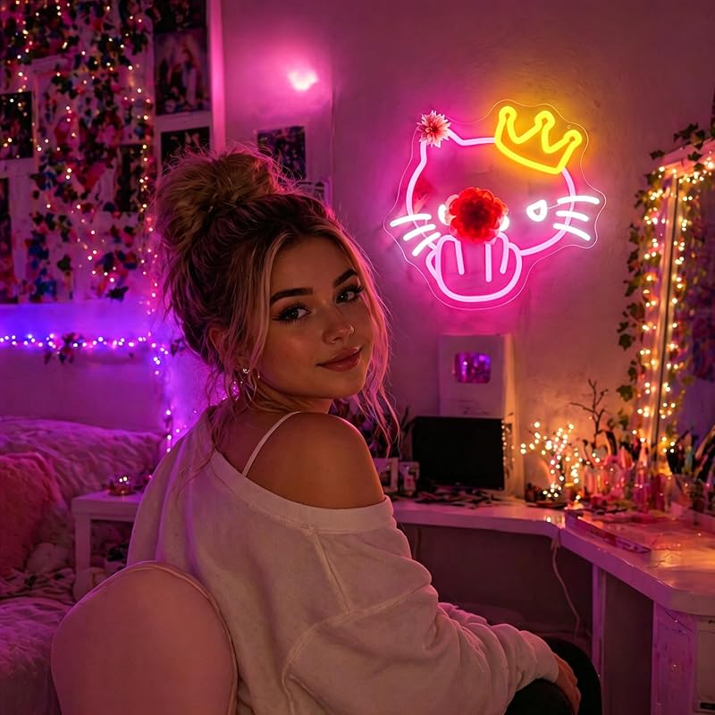 Letrero neón LED para decorar sala de set y dormitorio