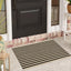 Alfombra puerta delantera reversible algodón negro y marrón