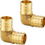 2 Accesorios Pex Latón 1" 90grados NSF61