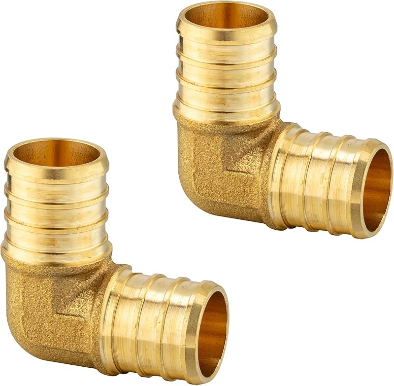 2 Accesorios Pex Latón 1" 90grados NSF61
