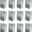 12 Cajas Eléctrica Metal 4x2pulg 13pulg3 Capacidad