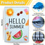 Banderas jardín 12x18pulg doble cara helado frutas decoración