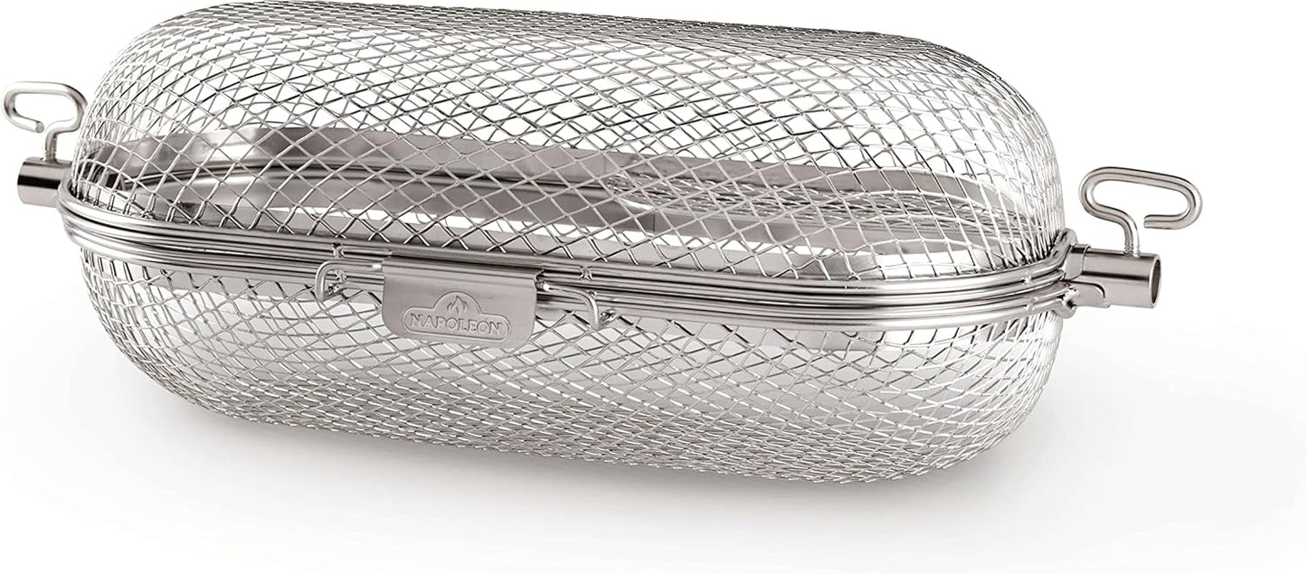 Cesta parrilla acero inox para asador alas papas fritas