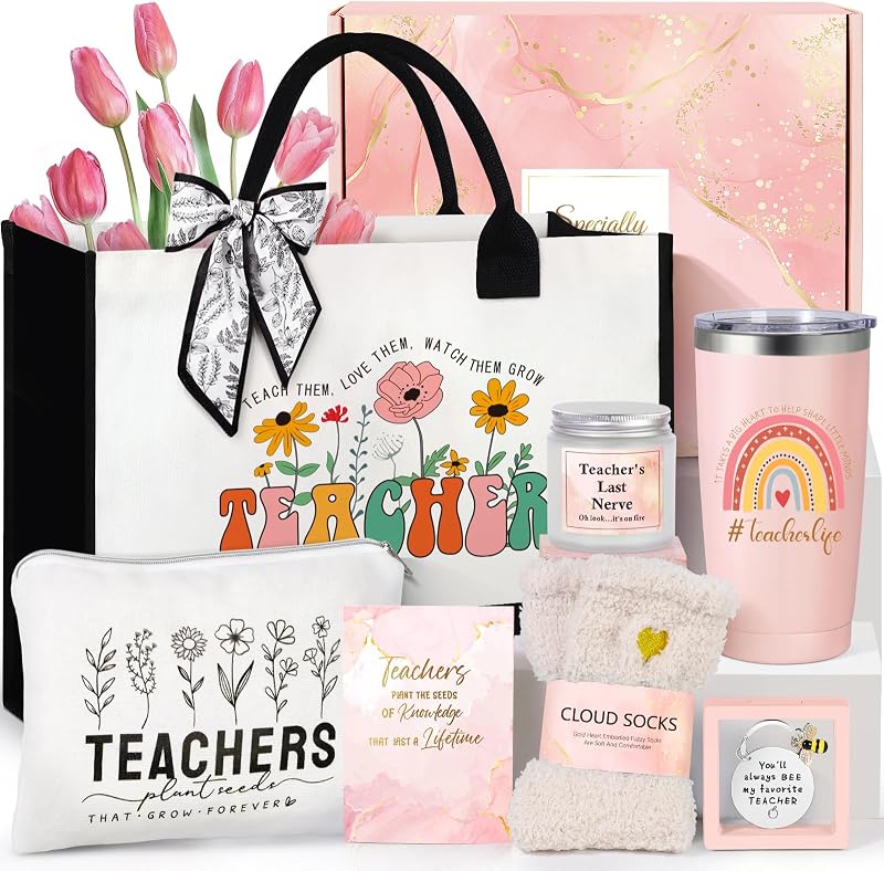 Caja regalo para maestros mujer regreso a clases
