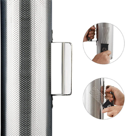 Guiro Shaker Acero Inox 12x5pulg Instrumento Percusión
