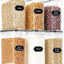 6 Pzas Recipientes Cereales 4L con Tapas y Boquilla
