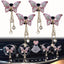 Clips ventilación mariposa rosa 4 pzas decoración auto
