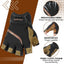 Guantes trabajo medio dedo transpirables uwrist