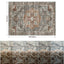 Alfombra vintage lavable antiderrap 2,44x3,05m gris