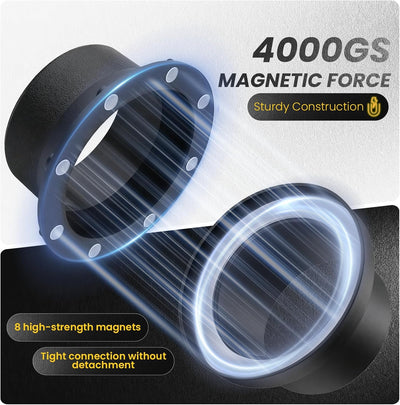Accesorios magnéticos recolección polvo 4pulg 8 imanes