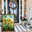 Bandera jardín girasol 12x18pulg doble cara exterior