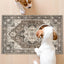 Alfombra entrada 2x3ft vintage antideslizante resistente manchas