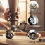 Ruedas bola 2pulg con freno para muebles set 4