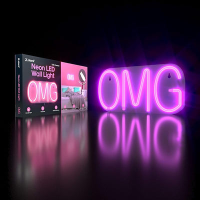 Arte decorativo LED neón con luz USB 10pulg Rosa
