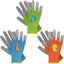 Guantes jardinería niños 3 pares goma recubrimiento