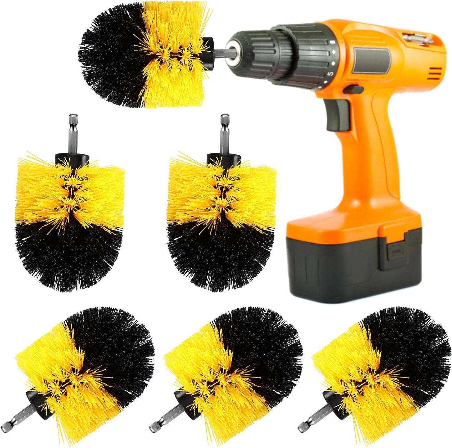 Cepillo taladro nailon limpieza multiusos baño cocina auto