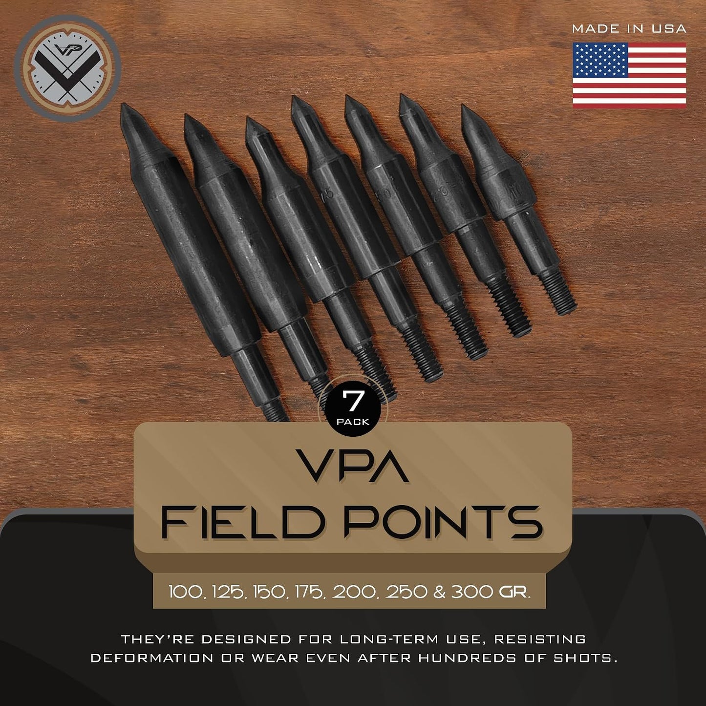6 Pzas Puntas Field Screwpulgada para Arco Compuesto