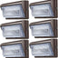 Luz LED pared 120W pack 6 con fotocélula tienda garaje