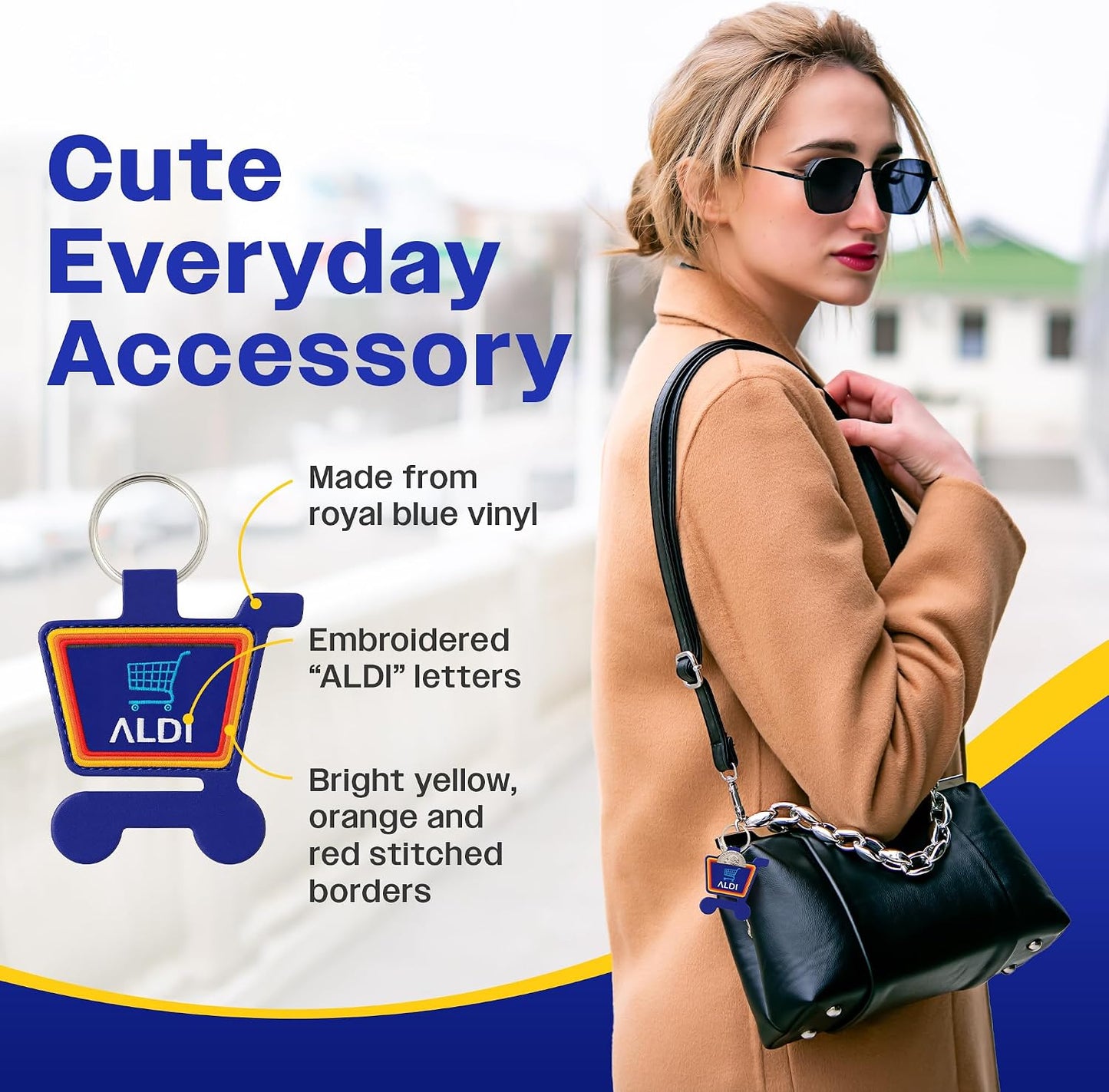 Llavero Aldi Quarter para carrito de compras